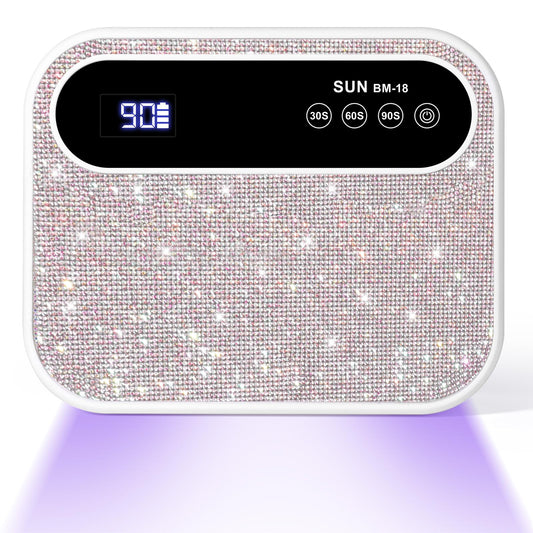 ANYINS LED Nail Lamp front view showing 42 LEDs for fast, even curing