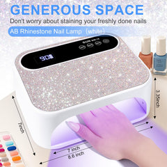 ANYINS LED Nail Lamp side profile with sleek design and premium aesthetics