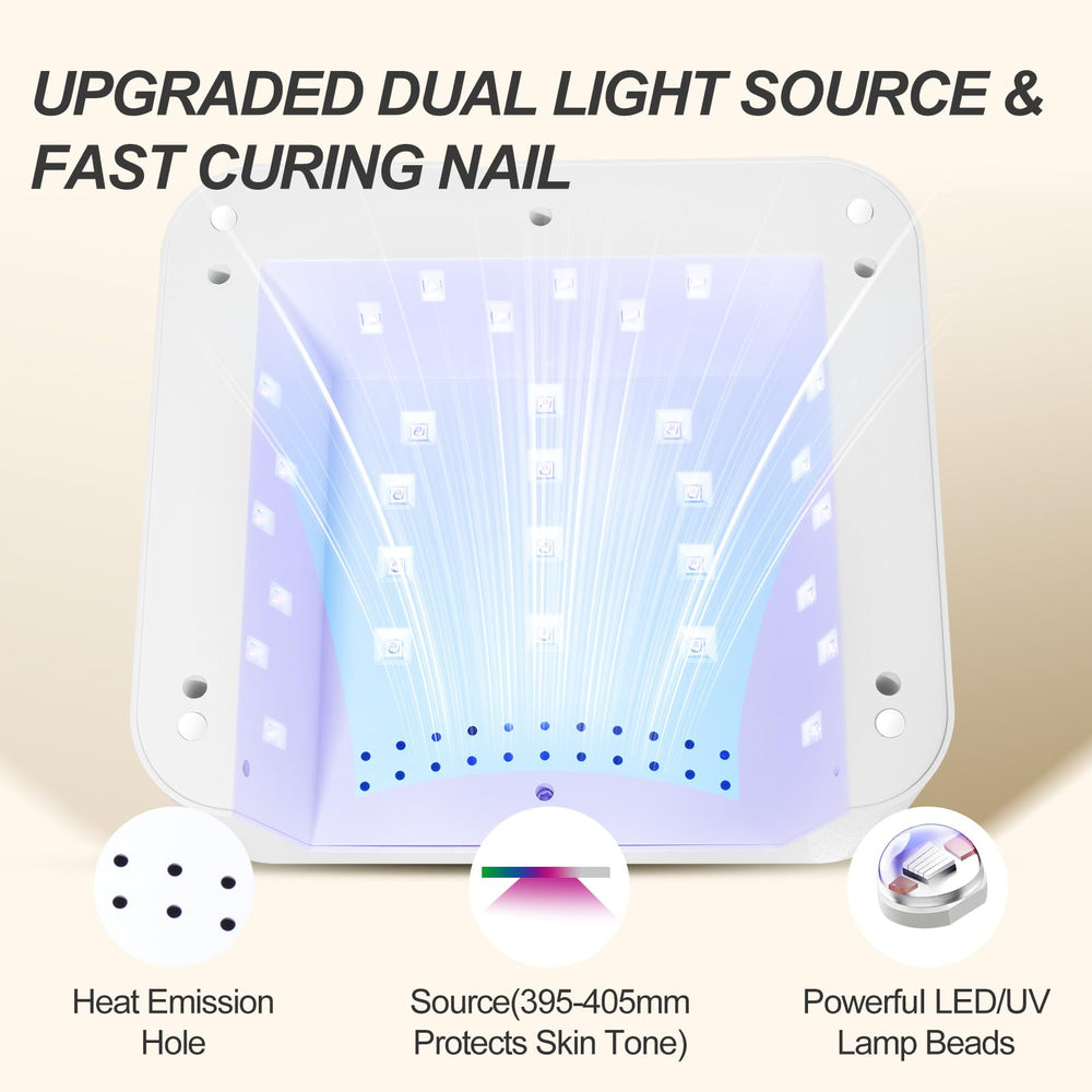 ANYINS UV Nail Lamp 120W bulbs closeup with 30 bulbs for uniform curing