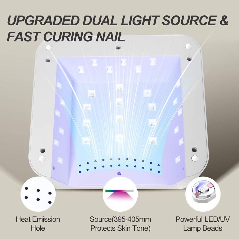 ANYINS UV Nail Lamp removable magnetic base for easy cleaning and setup.