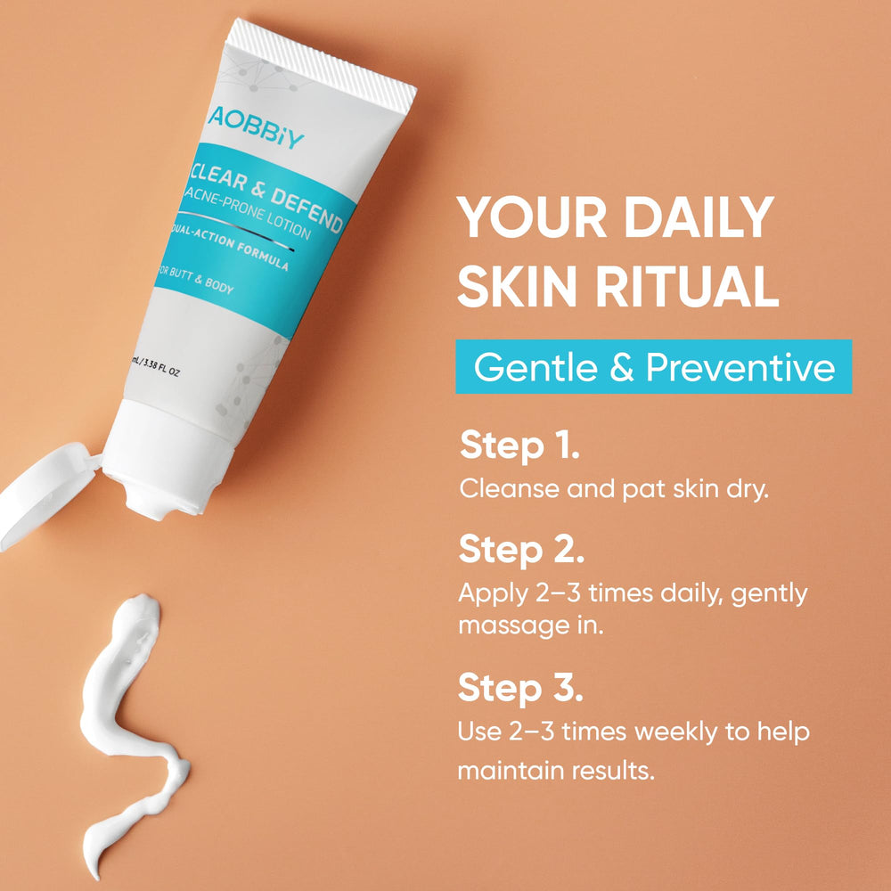 Aobbiy fast-absorbing formula shown as a lightweight body lotion.