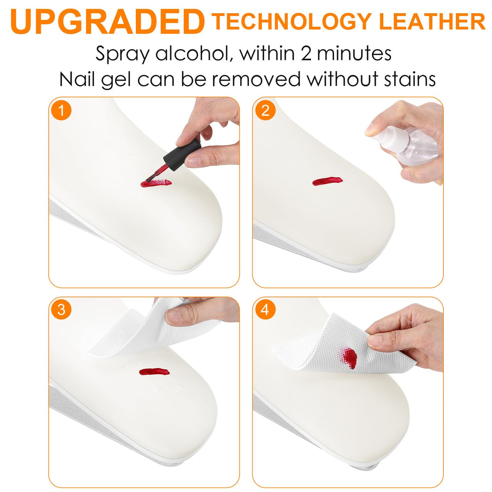 AONOLOVO arm rest with non-slip pads stays secure on smooth tables