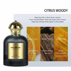 Aopoka Citrus Noir fragrance being poured for a luxurious preview