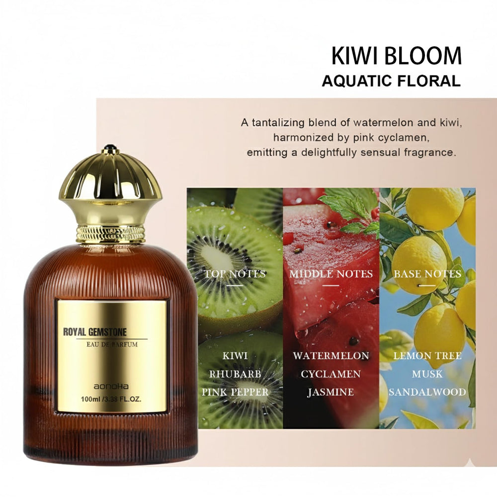 Aopoka Kiwi Bloom Watermelon Heart image emphasizes watery florals for outdoor summer days.