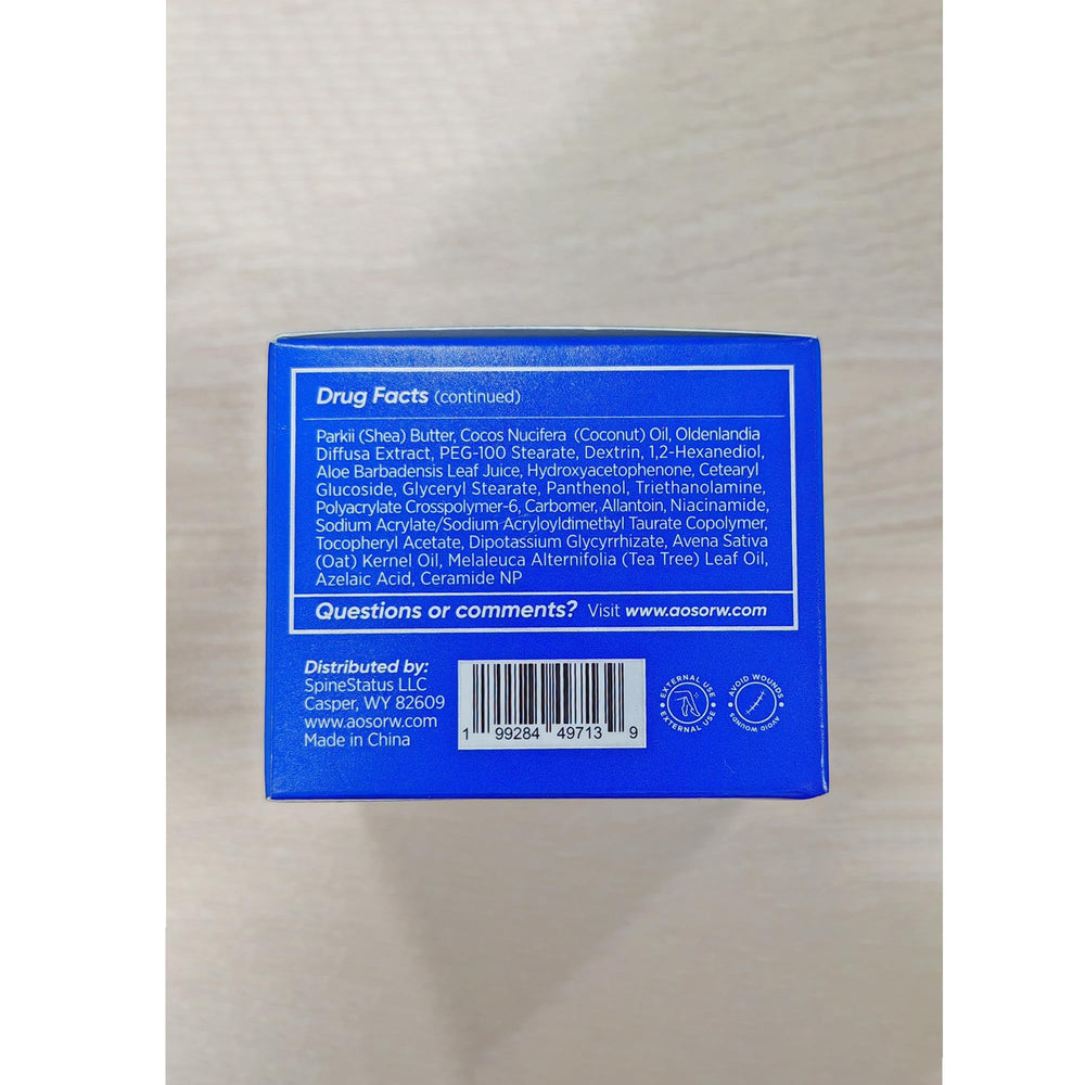 AOSORW 100 g packaging showcases generous everyday-use size.