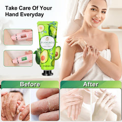 Aottom Strawberry hand cream set with fruity aroma and quick absorption.