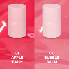 AOU Glowy Chonky Tint Balm Apple melting texture on lips