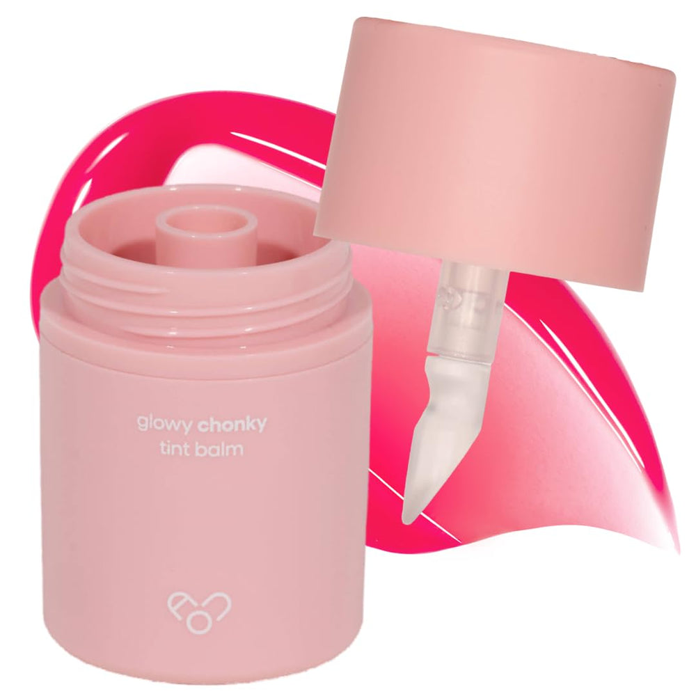 AOU Glowy Chonky Tint Balm Apple packaging close-up showing hygienic design