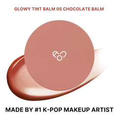 AOU Glowy Tint Balm tube close-up with smooth melting texture