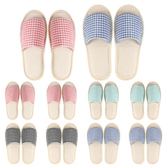 AOZUO bulk-pack slippers with open-toe design for breathable guest comfort.