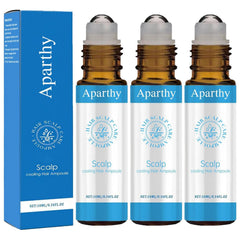 Aparthy Hair Growth Roll-On bottle with menthol for a refreshing scalp feel