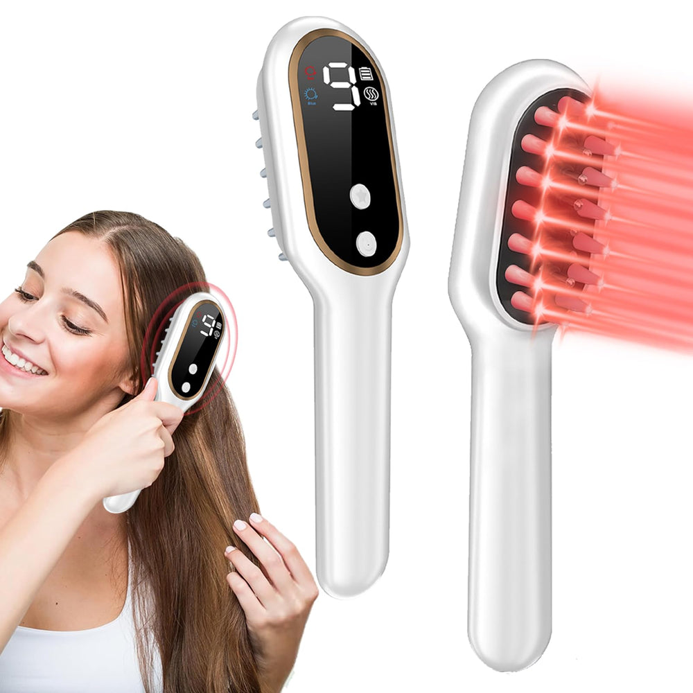 Apbier Laser Hair Growth Comb front view showing sleek design for home use