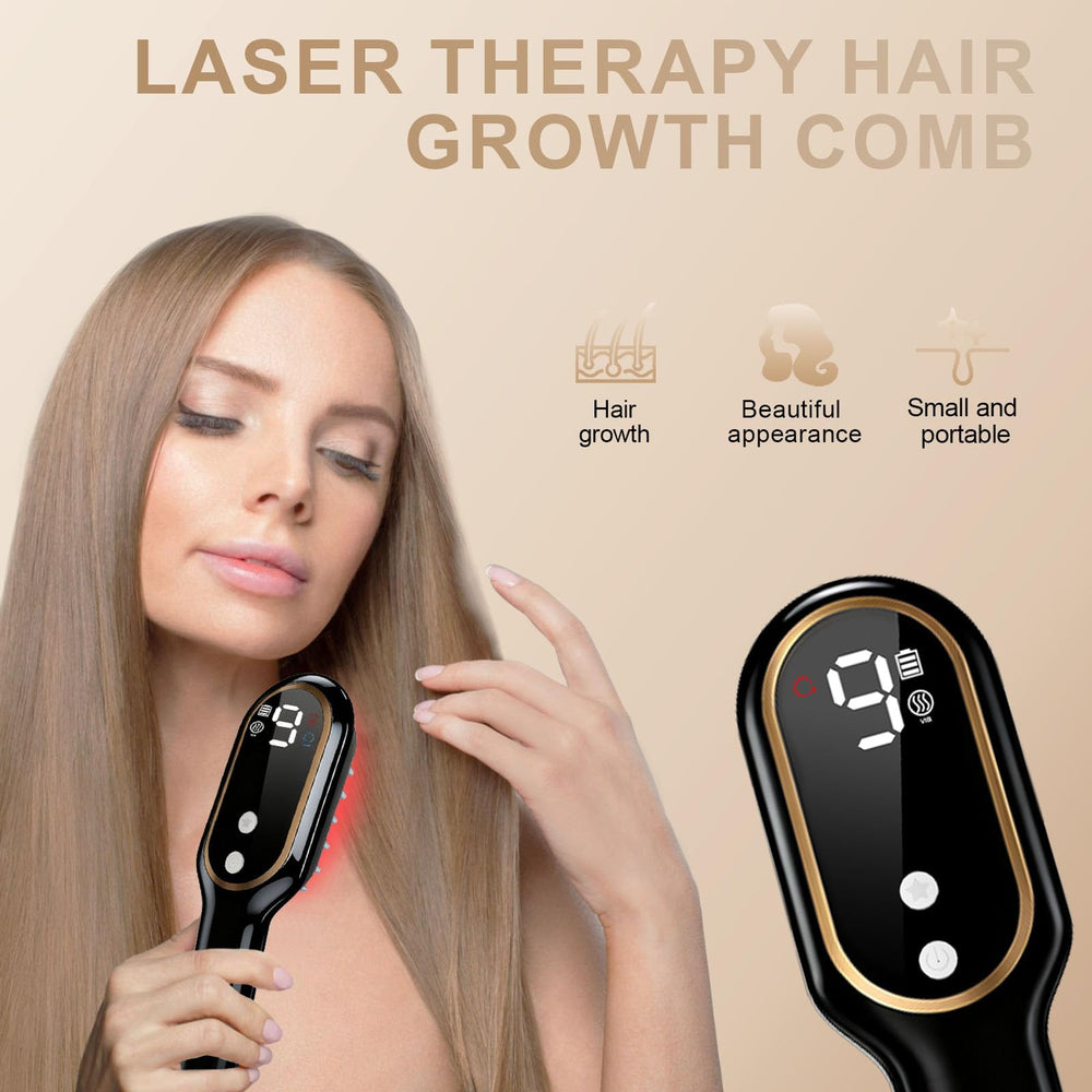 Apbier Laser Hair Growth Comb in use, evenly delivers laser light to the scalp
