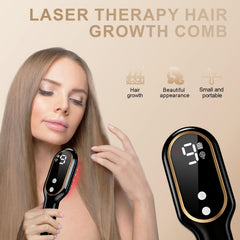 Apbier Laser Hair Growth Comb in use, evenly delivers laser light to the scalp