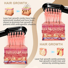 Apbier Laser Hair Growth Comb travel-ready, lightweight for home or on-the-go use