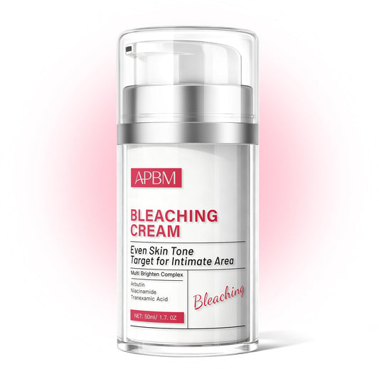 APBM Skin Lightening Cream bottle for easy daily application in sensitive areas.
