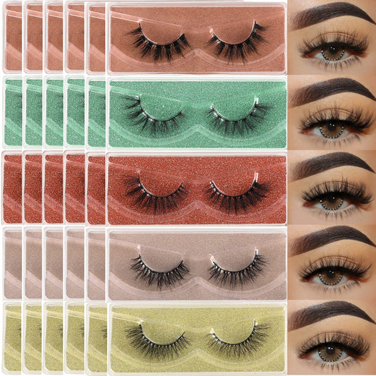 APCYUST Lashes Bulk with 30 pairs across five styles for versatile day-to-night looks.