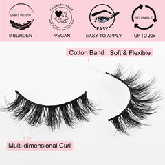 APCYUST portable lash pack keeps lashes clean and ready on the go