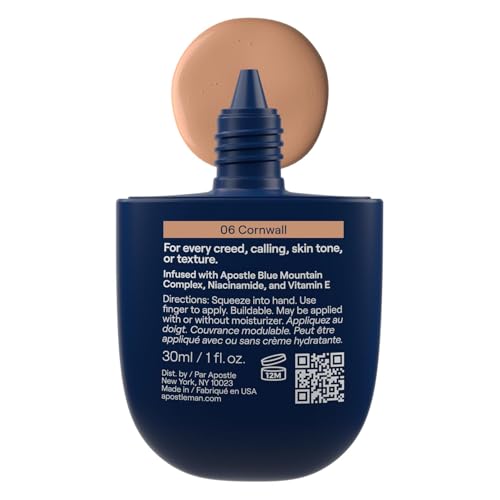 APOSTLE Reclaim tinted moisturizer texture swatch demonstrates natural matte finish and even tone