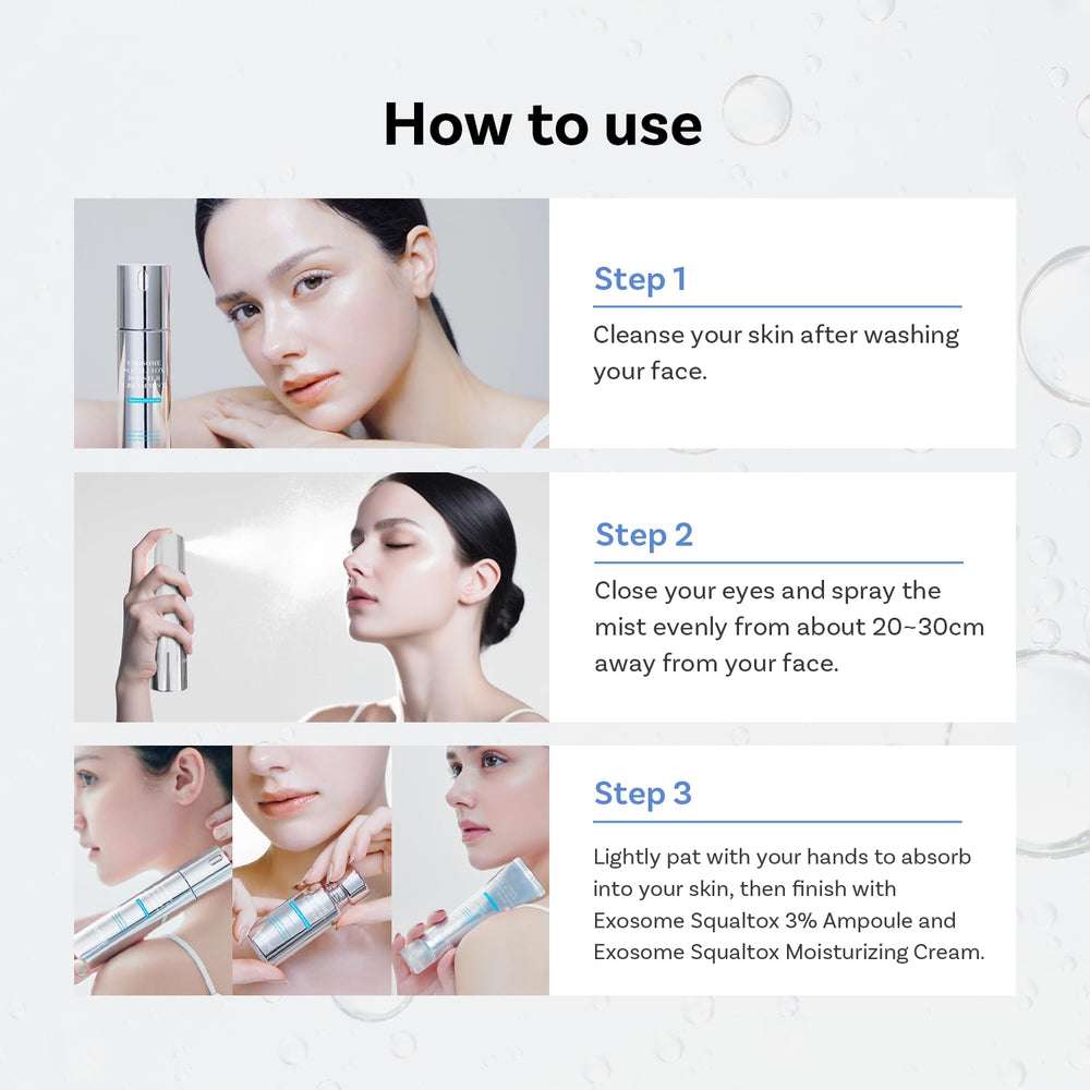 APOTHE Exosome Squal-Tox Booster Mist travel-friendly size for on-the-go use.