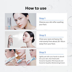 APOTHE Exosome Squal-Tox Booster Mist travel-friendly size for on-the-go use.