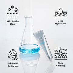 APOTHE Exosome Squal-Tox cream applied to face for smoothing