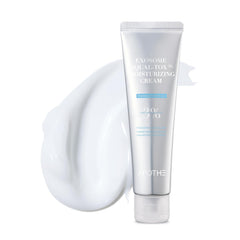 APOTHE Exosome Squal-Tox cream jar close-up showing rich hydration texture