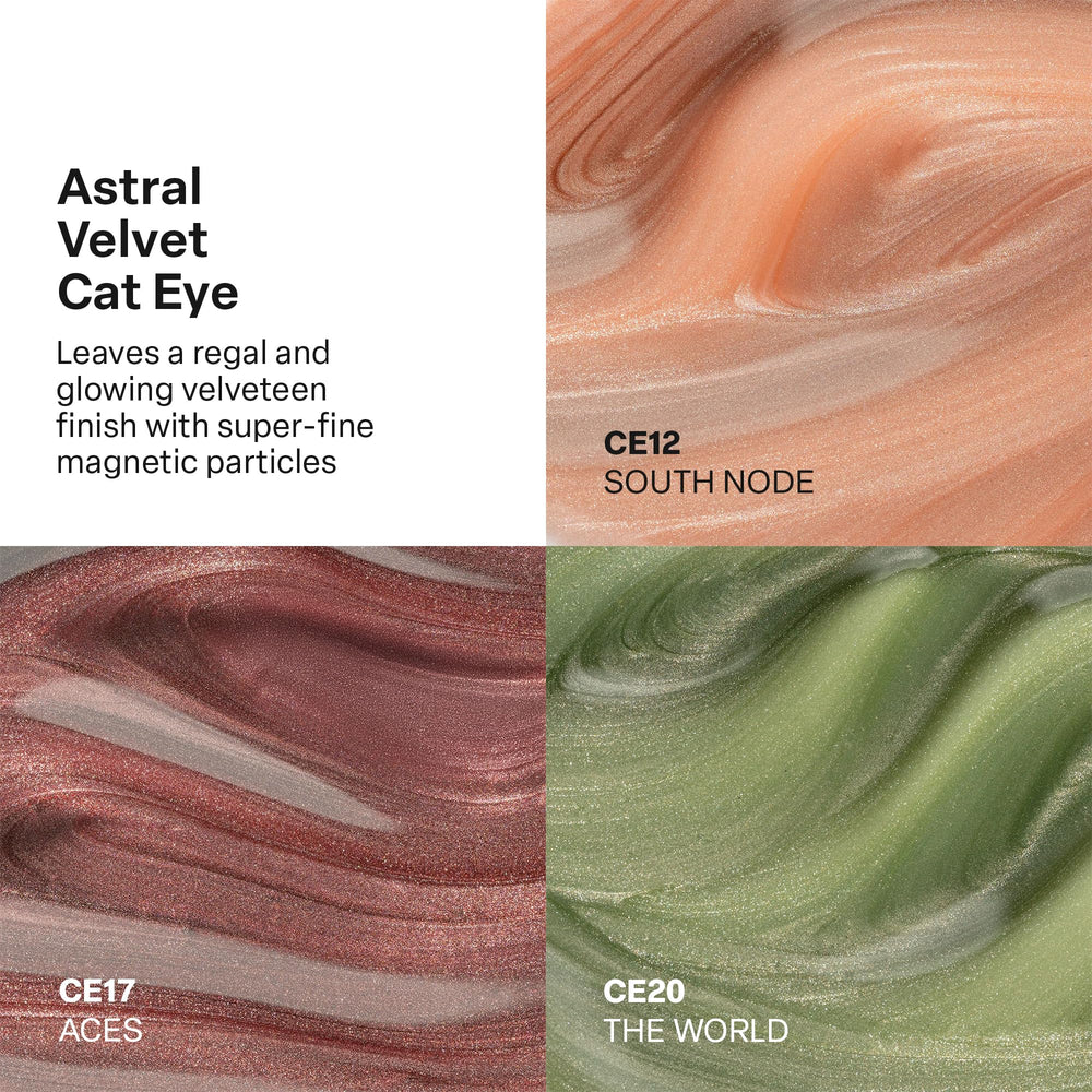 APRÉS Velvet Cat Eye swatch reveals deep, velvety glow.