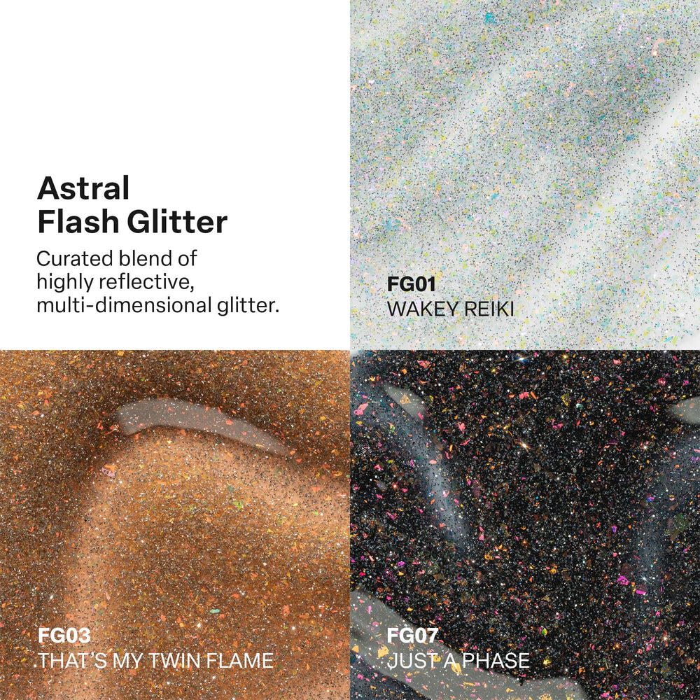APRÉS Astral Pearlescent finish bottle adds dimensional glow and easy self-leveling coverage