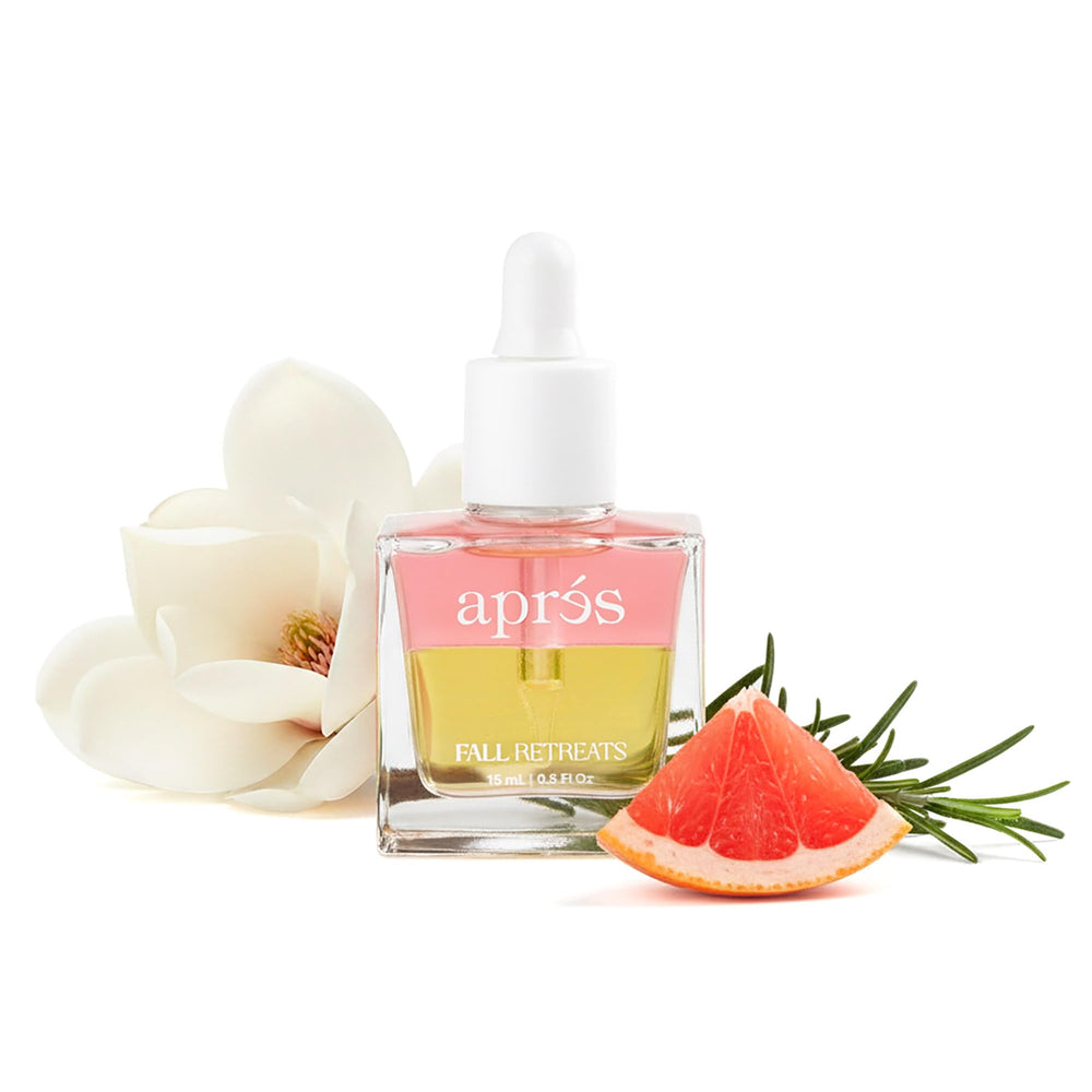 APRES Cuticle Serum bottle pour shows fast absorption for hydrated cuticles