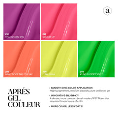APRÉS dense pigment formula enables rich opacity with thin layers