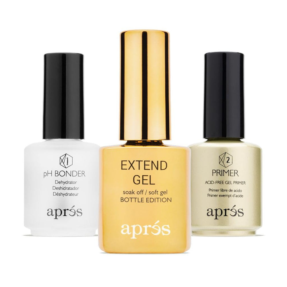 APRÉS Gel-X Extend Gel bottle for strong, flexible adhesion on natural nails.