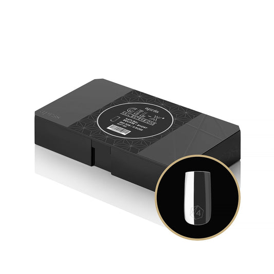 APRÉS Gel-X natural square short tip box front view highlights premium packaging for easy selection.