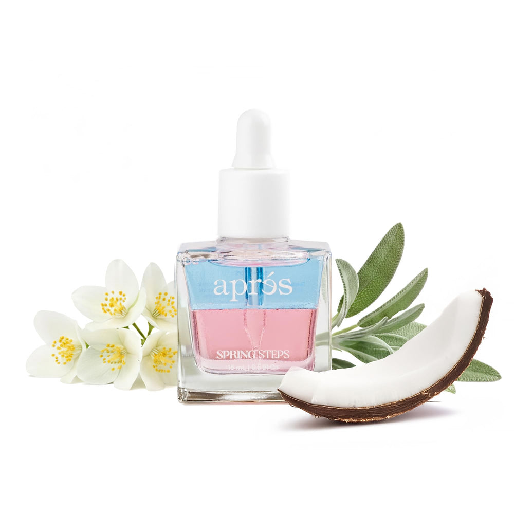 APRÉS Light & Shadow Cuticle Serum bottle showing nourishing formula for hydrated cuticles and smooth nails.