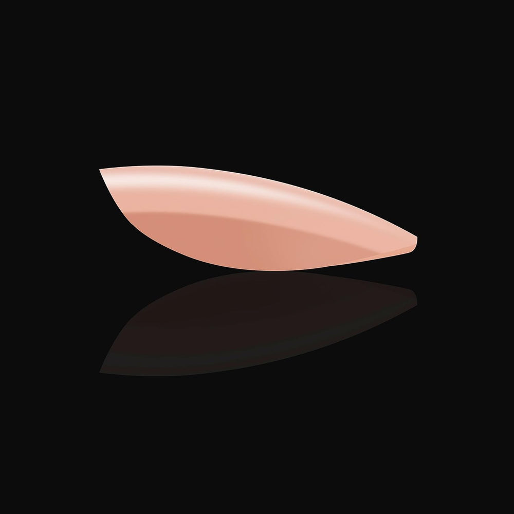 APRES Neutrals Gel-X Emma higher apex tips for sculpted look.
