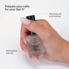 APRÉS Non-Acidic Gel Primer bottle primes safely with no irritation.