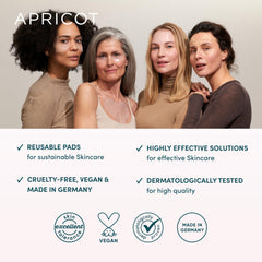 APRICOT Beauty Decollete Pad Reuse emphasizes sustainable silicone use.