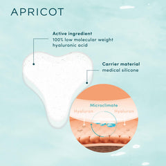 APRICOT reusable patch offering up to 30 applications for eco-friendly care.