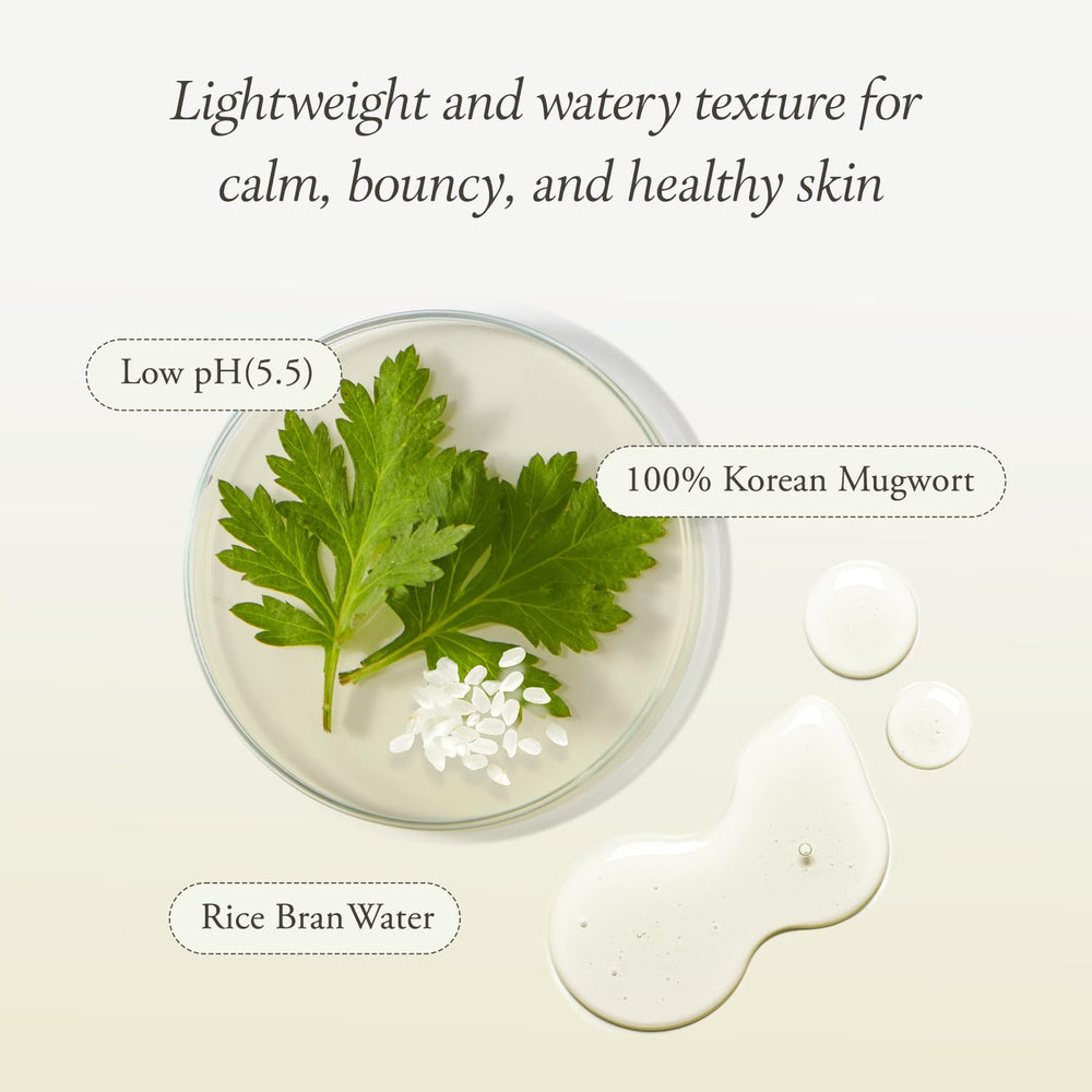 APRILSKIN Artemisia toner with rice bran water for glow.