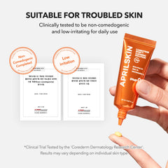 APRILSKIN Carrotene IPMP Clearing Solution Allure award badge indicates trusted beauty performance.