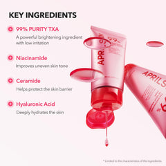 APRILSKIN TXA Niacinamide 99 air-wrapping system visual for breathable overnight care