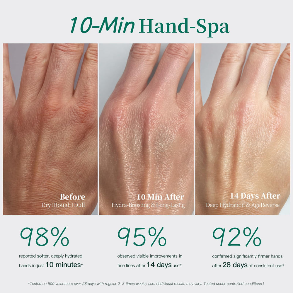 APUREE hand mask with moisture-release technology for deeper hydration and faster absorption