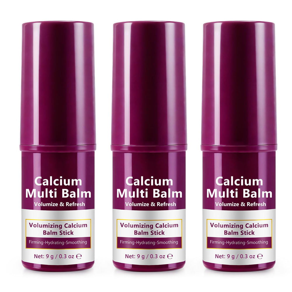 APUUFYQC Calcium Multi Balm Stick 3Pack packaging close-up highlighting on-the-go care.
