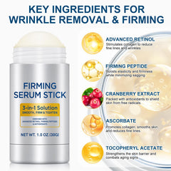 APUUFYQC Retinol Serum Stick used on the neck and jawline to help lift.