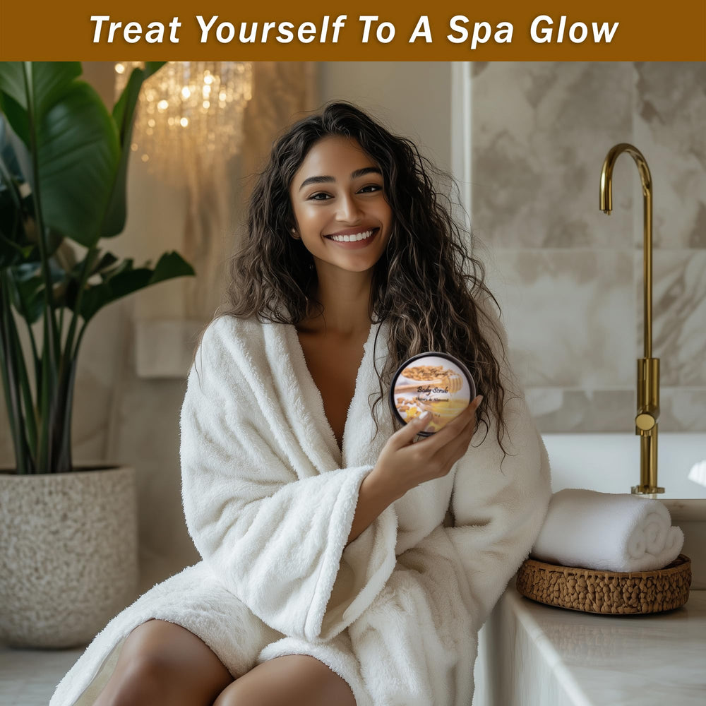 Aqua Elegante bath towel set completes a home spa experience.