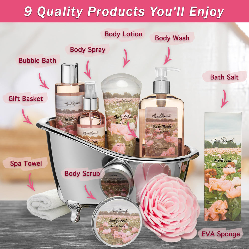Aqua Elegante body wash and bubble bath deliver rich lather.