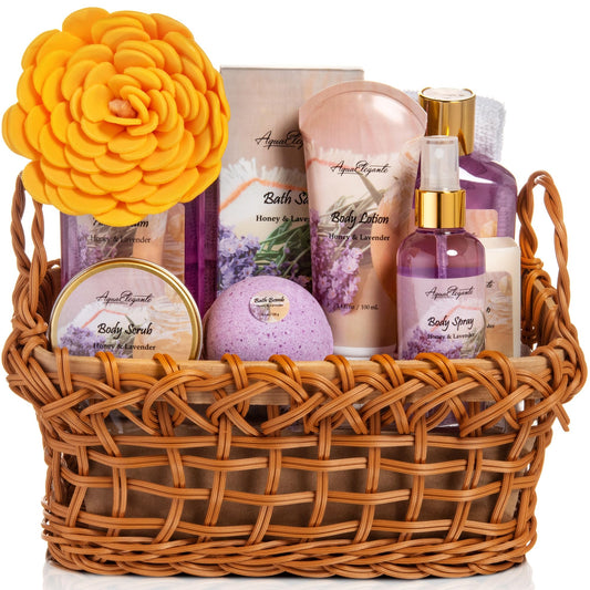 Aqua Elegante Honey Lavender Body Wash for soothing, moisturizing spa routines.