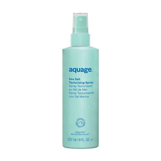 Aquage Sea Salt Texturizing Spray bottle-front showcasing compact, beachy volume.