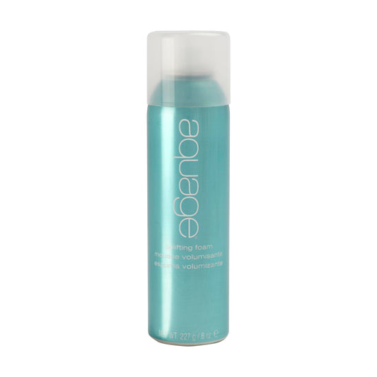 Aquage Uplifting Foam demonstrates root lift for instant volume.