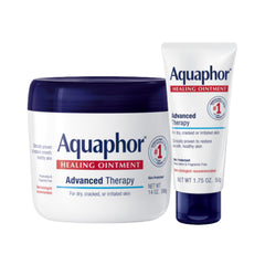 Aquaphor Healing Ointment jar closeup for moisturized, protected skin